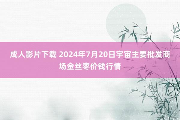 成人影片下载 2024年7月20日宇宙主要批发商场金丝枣价钱行情