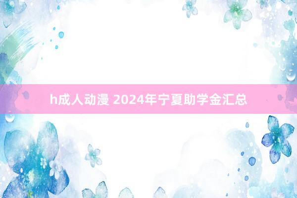 h成人动漫 2024年宁夏助学金汇总