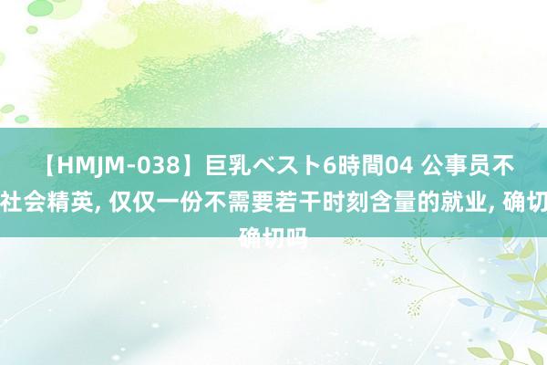 【HMJM-038】巨乳ベスト6時間04 公事员不是社会精英, 仅仅一份不需要若干时刻含量的就业, 确切吗